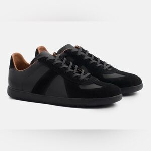 Beckett Simonon Morgen Trainers Black Leather Suede Size: 10